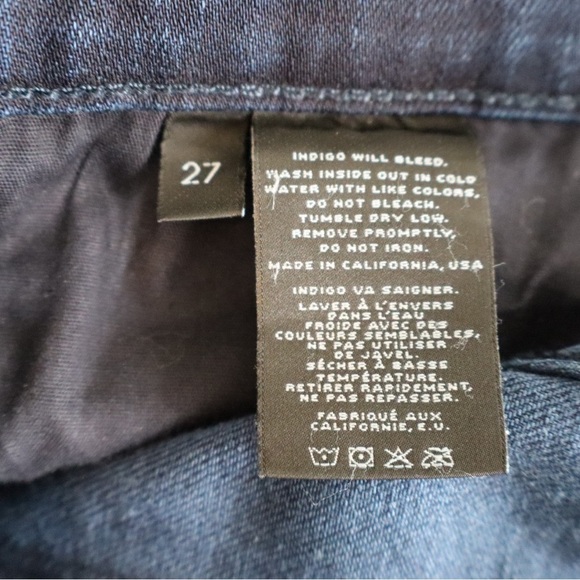 J Brand Dark Wash Skinny Jeans with Ankle Zips - Picture 4 of 5